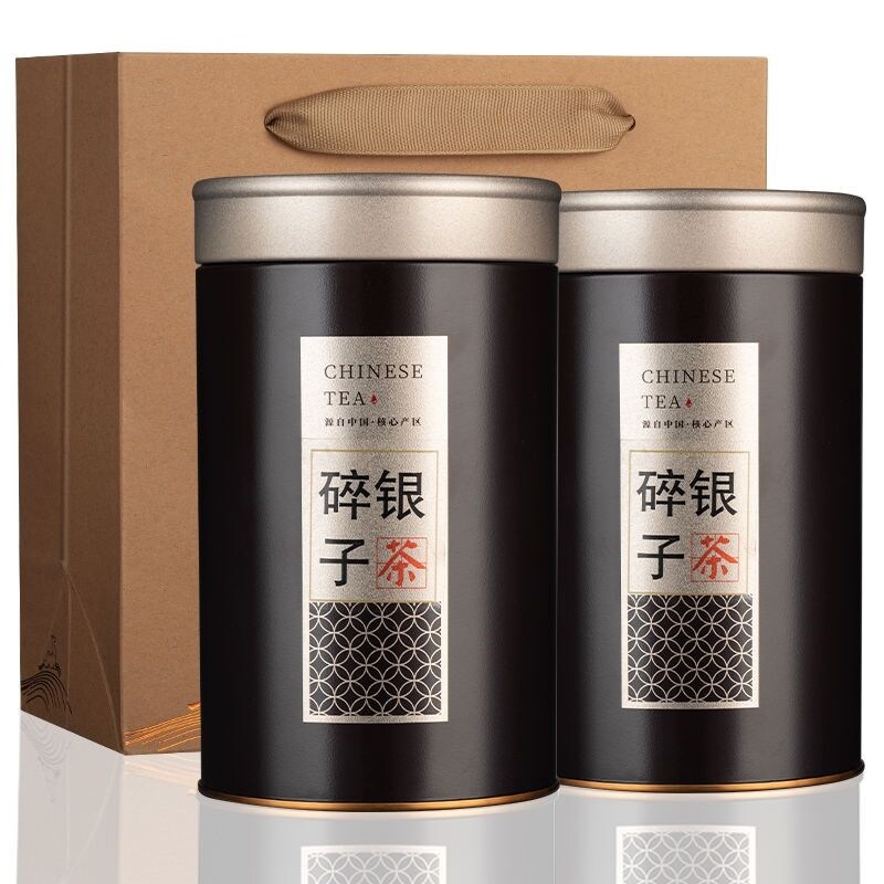 Authentic broken silver Pu'er tea Yunnan ancient tree Pu'er cooked tea glutinous rice fragrance ten years tea fossil loose tea canned tea