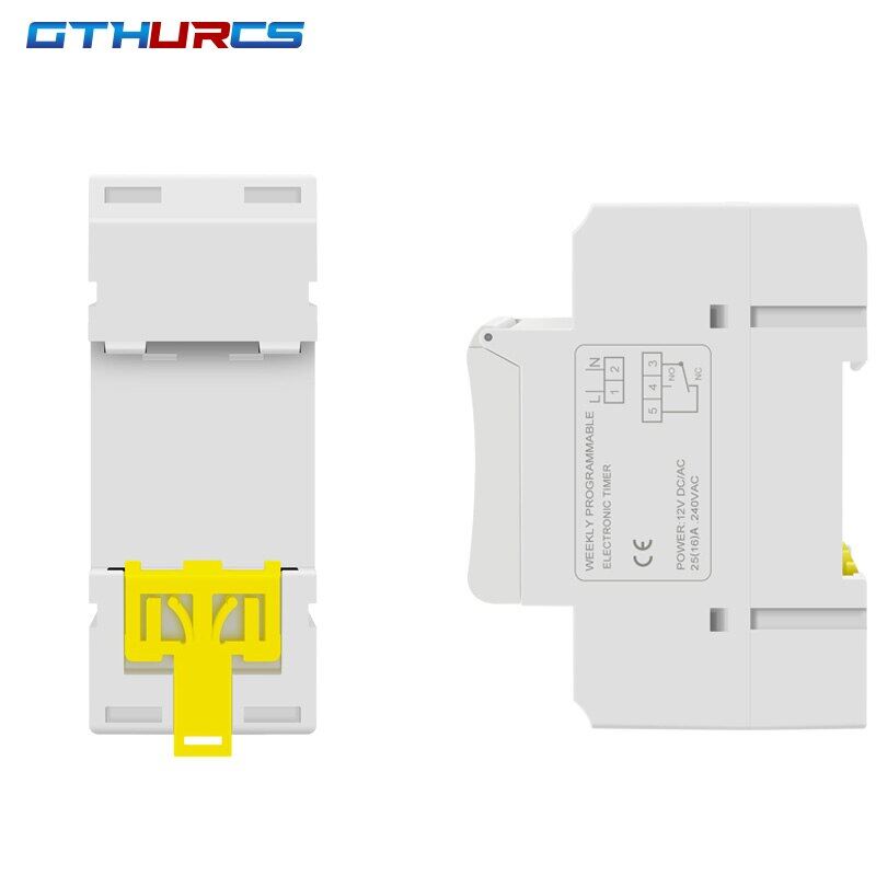 Electronic Weekly 7 Days Programmable Digital TIME Relay Timer Switch Control AC 220V 230V 12V 24V 30A Din Rail AHC30A THC30A