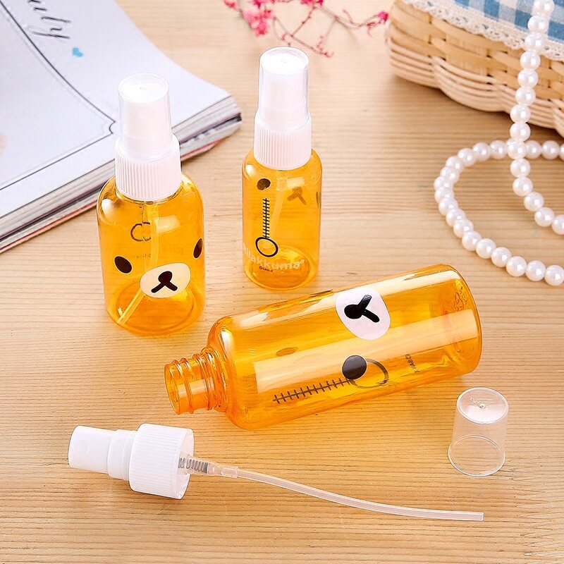 Cartoon Lovely Bear 30ml/50ml/100ml Transparent Empty Spray Bottle with Scale