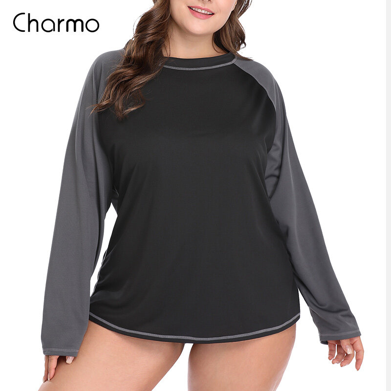 womens plus size uv swim shirts