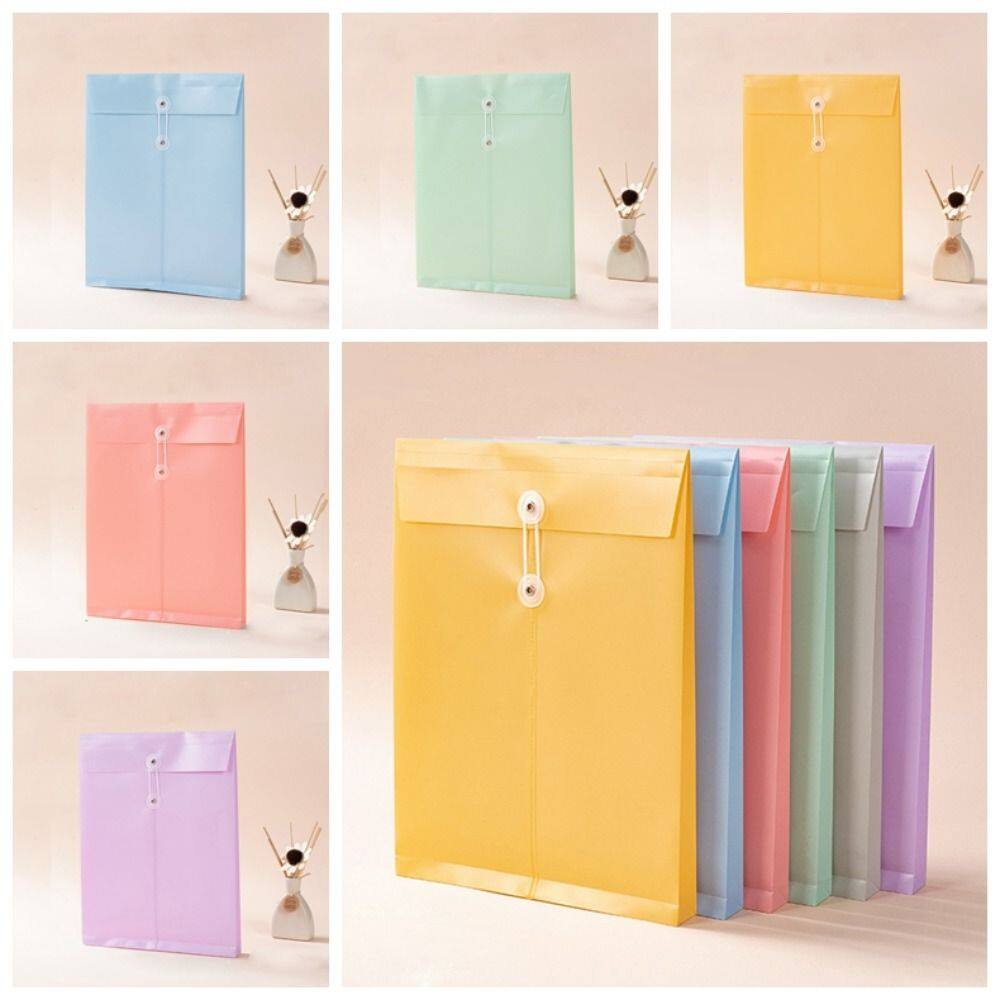 MMLUCK phong bì lớn A4 file tài liệu PP Túi sắp xếp giấy Ví đựng tài liệu A4 Túi sắp xếp hồ sơ bền sức chứa lớn trường học văn phòng