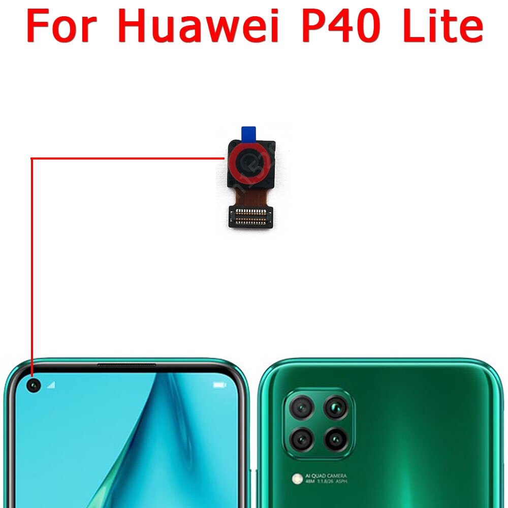 Cho Huawei P9 Plus P10 P20 Pro P30 P40 Lite E Mô-đun Máy Ảnh Gốc Mặt Trước Flex Phụ Tùng Camera Trước Selfie
