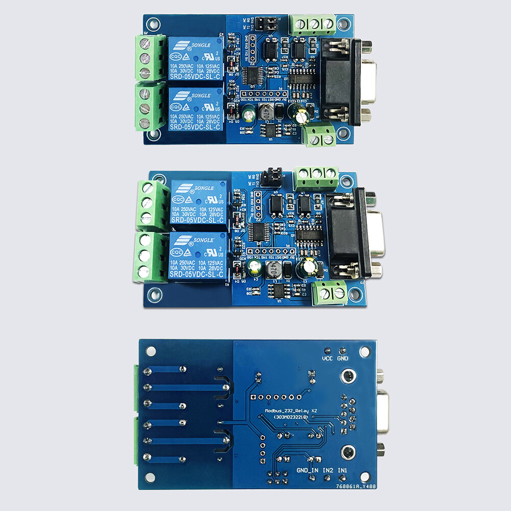 【Hàng Có Sẵn & Giao Hàng Miễn Phí】mô Đun Rơ Le Đơn/Kép Aideepen Modbus RTU Chính Thức DC7-24V UART RS232/TTL