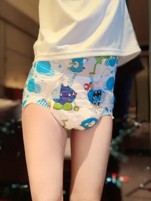 ddlg Adult Diapers large cute little monster adult Baby diapers waterproof and leak-proof abdl disposable diapers L/1PCS
