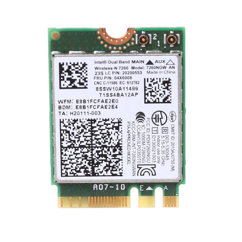 Wireless wifi card dual band 04x6008 7260ngw an bluetooth-compatible 4.0 for
