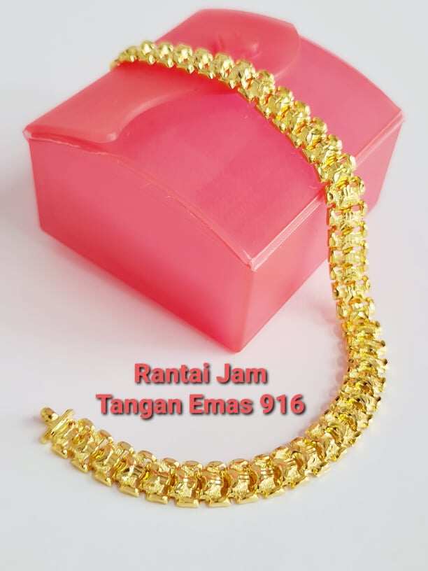 Wing Sing 916 Gold Oyster Rolex Bracelet Jam Rantai Tangan Emas 916 Lazada
