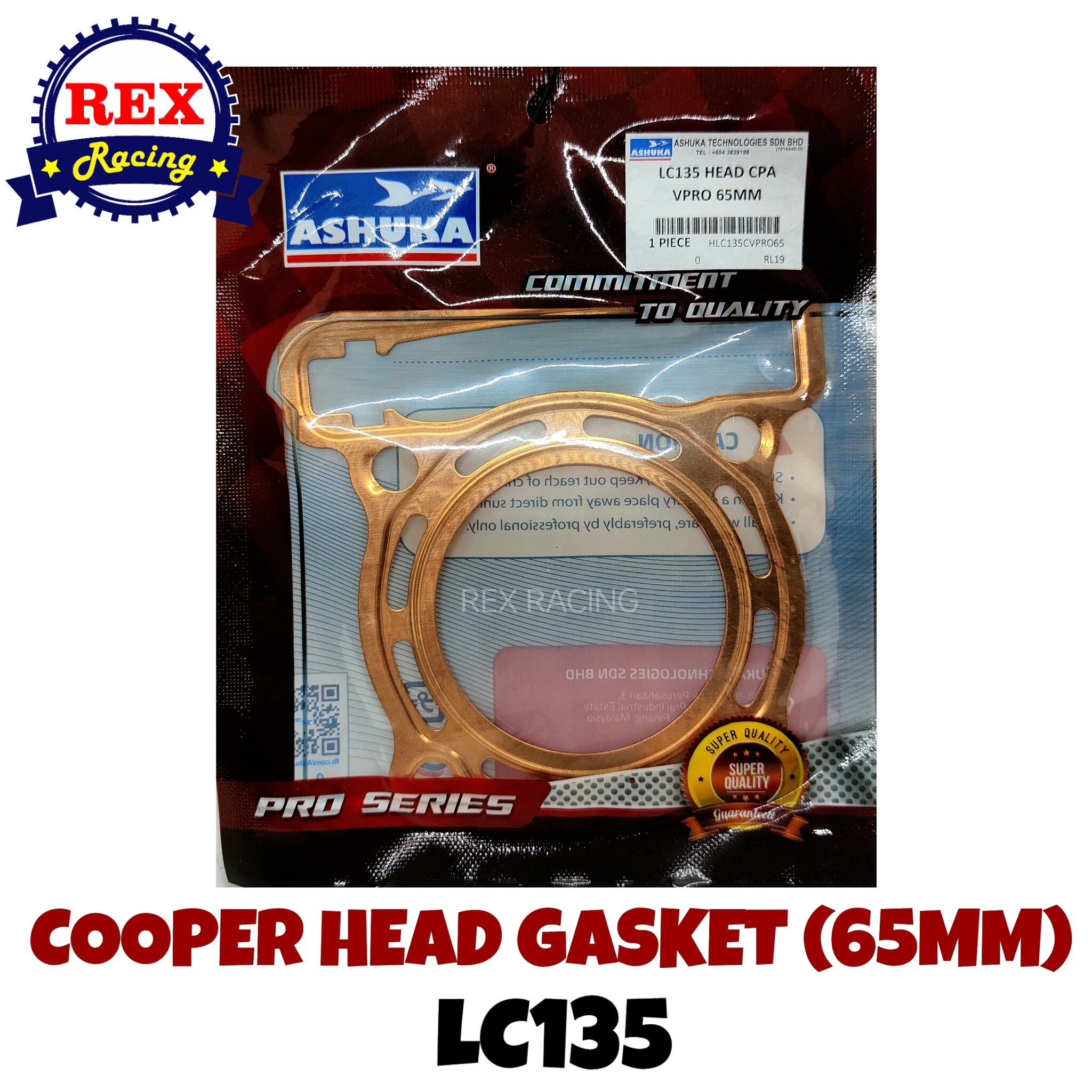 LC135 ASHUKA COOPER HEAD GASKET (65MM) Lazada