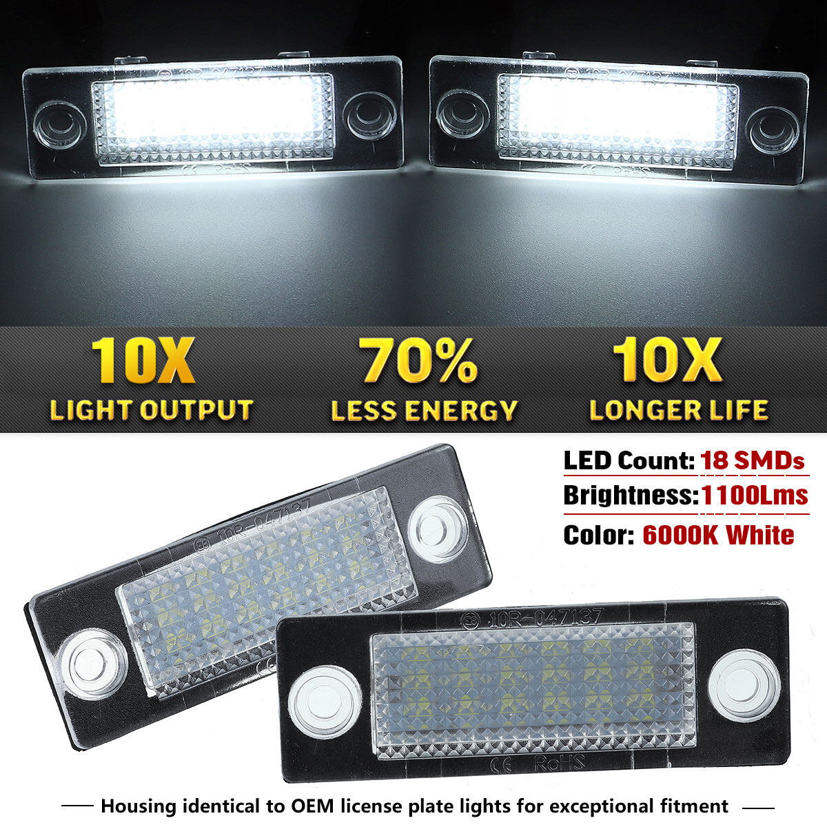 mk4 golf number plate bulb