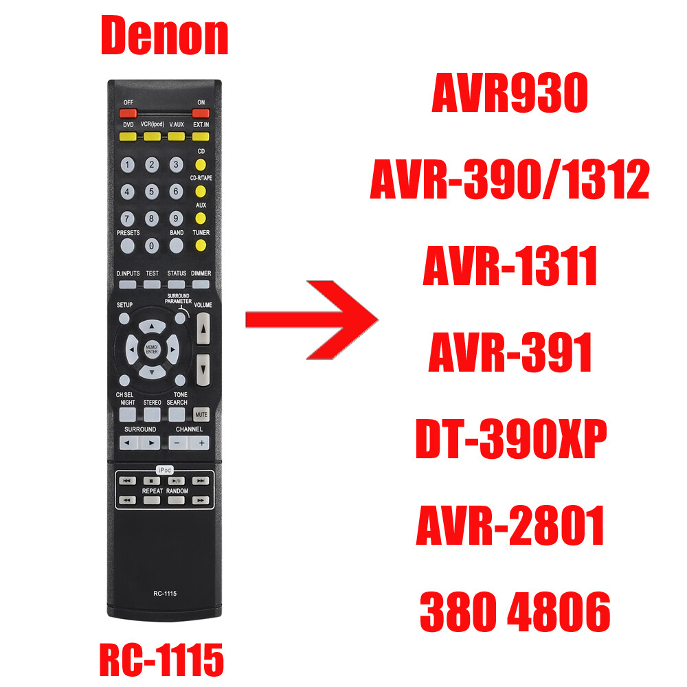 Calvas remote control for denon av avr-x510 avr-1000 avr-1010 avr-1100 avr-1200 avr-x2100 avr-2200 avr-3000 avr-4000 avr-4100 avr-5200