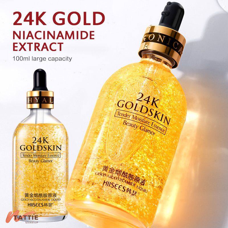 1PC Moisturizer Essence Cream 24k Gold Skincare Face Serum Reduces Fine Lines 24k Gold Creams Brightening Day Cream Gold Serum