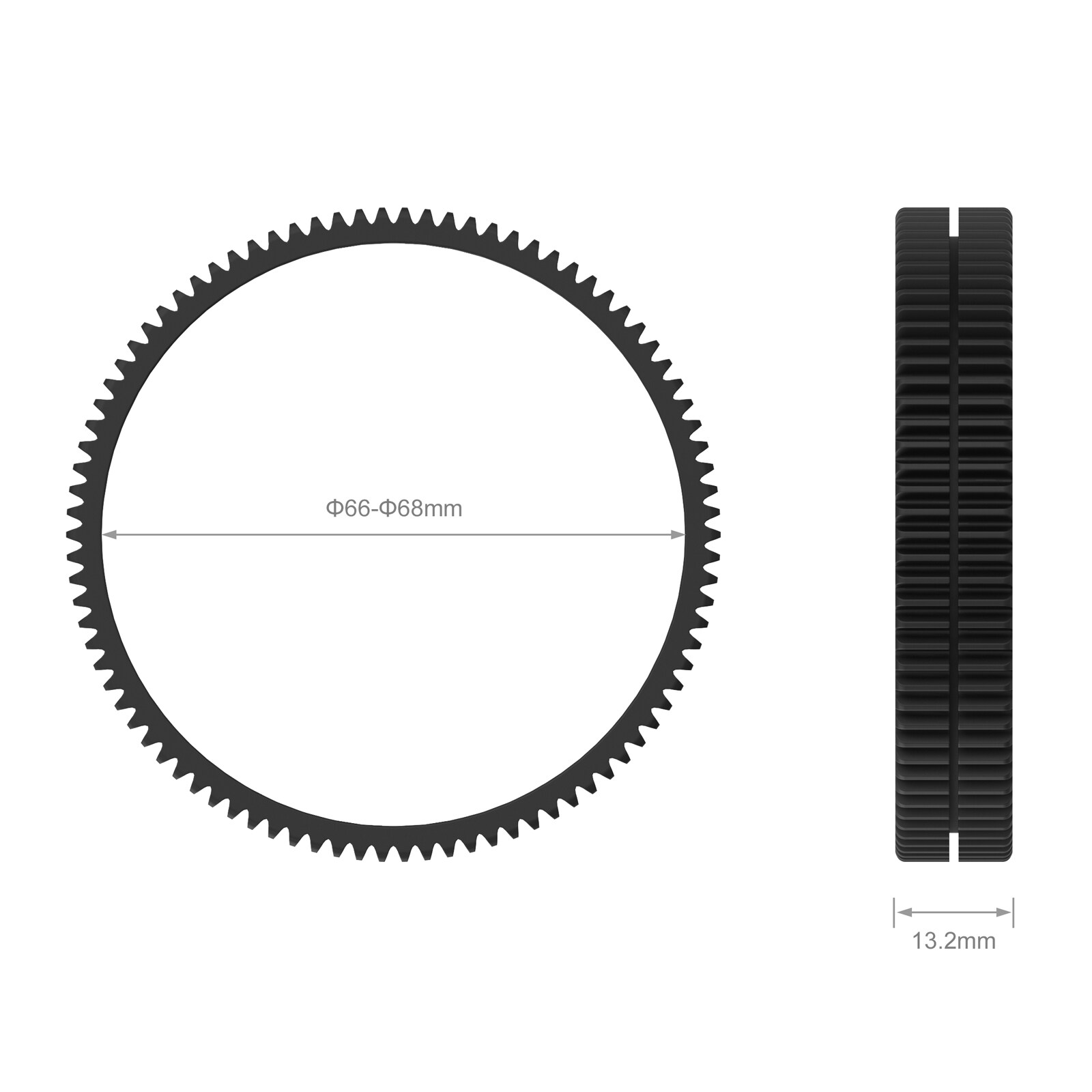 SmallRig Vòng Bánh Răng Lấy Nét Liền Mạch Φ66-Φ68, 3292