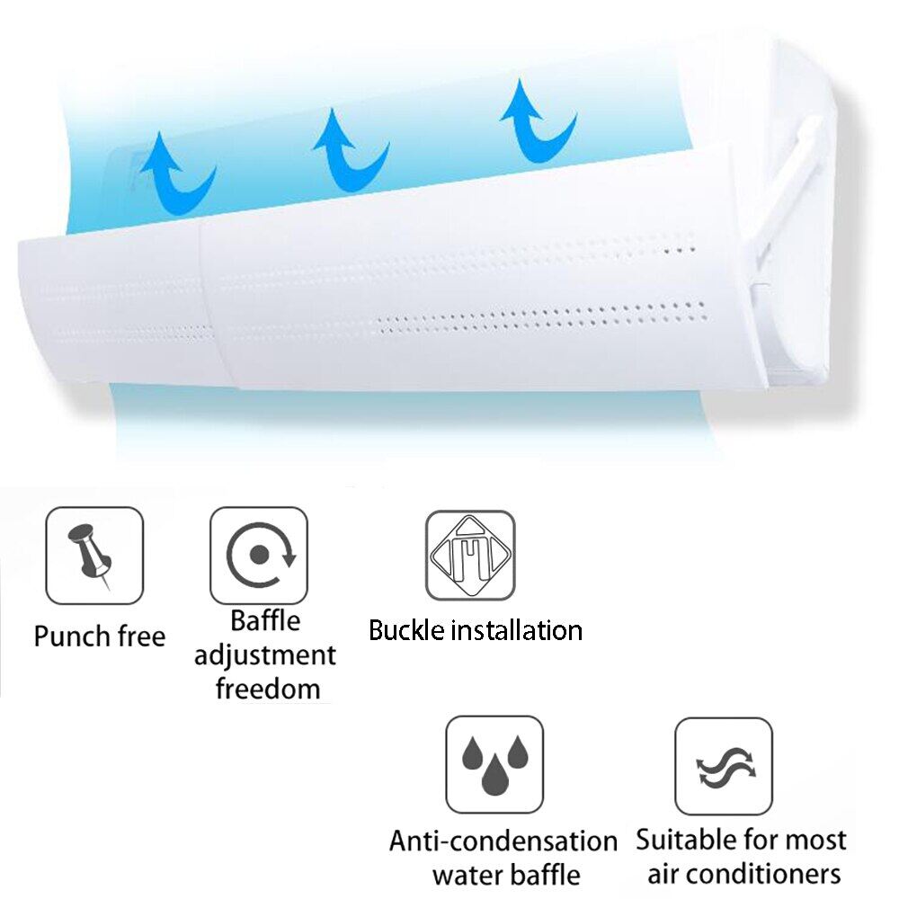 Deflector Vent Cover Adjustable Air Conditioning Retractable Wind