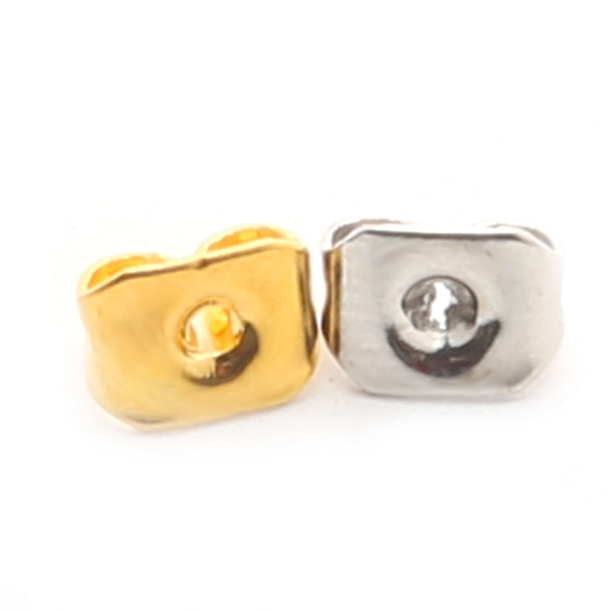 100 Cái/túi 4/6/8Mm Bông Tai Cài Đặt Trống Vòng Cơ Sở Cabochon Stud Tai Phẳng Cơ Sở Bài Viết Tinh Khiết Cắm Hoa Tai