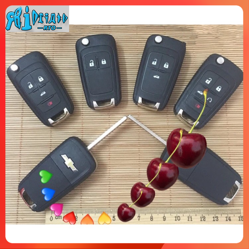 RTO Updating Chevrolet 2/3/4 button Flip Remote Key Fob Case Shell for Chevrolet Colorado Cruze remote key casing
