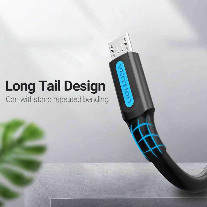 【COD】Vention Cáp Micro USB Cáp USB Sạc nhanh USB TO Micro USB cho Xiaomi Redmi Note 5 Pro Android Cáp dữ liệu điện thoại di động cho Samsung S7 Bộ sạc Micro Cáp USB Cáp sạc USB Cáp USB