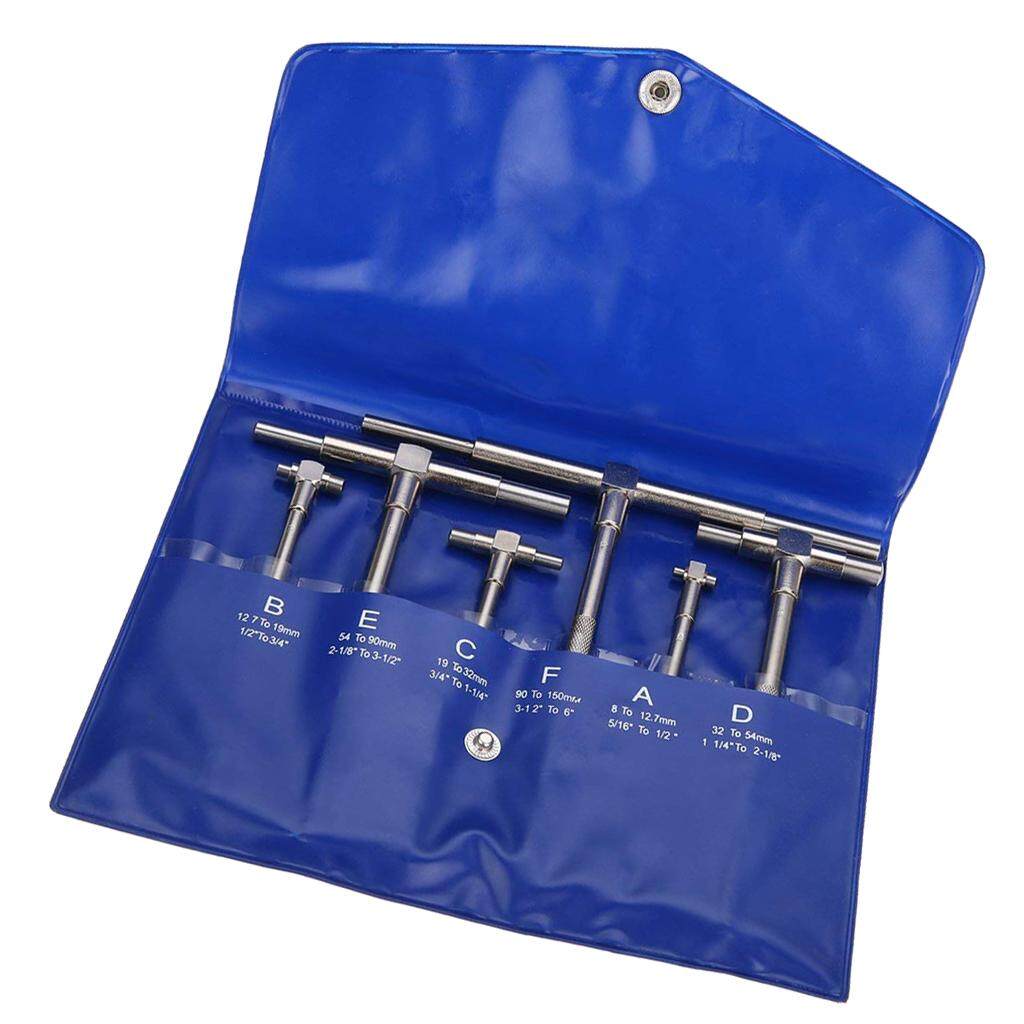 6/" Stainless Steel Telescoping T Bore Gauge Set Hole Precision Gage 5//16/"