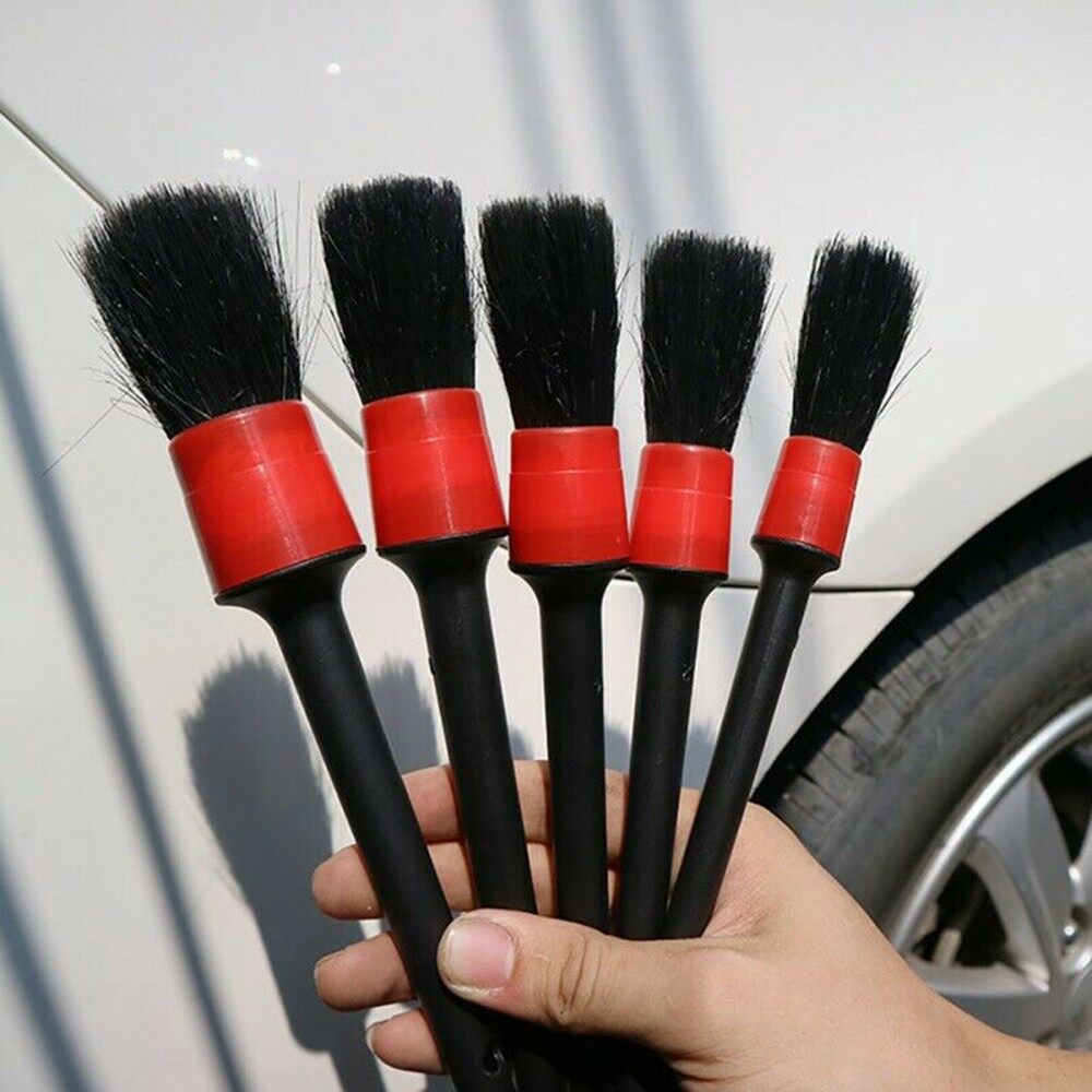 Cleaning Brush Black Car Detailing Multi-function Replacement Screw Brushes