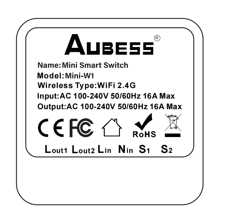 【Same Day Shipping】16A MINI Wifi Bluetooth Smart Switch Supporte 2-way Control Timer Wireless Switches Smart Home Automation Compatible With Tuya AlexaGoogle Home,Bluetooth WiFi Dual Mode, No Switch (direct Wire) + Single Control Switch + Double Control S