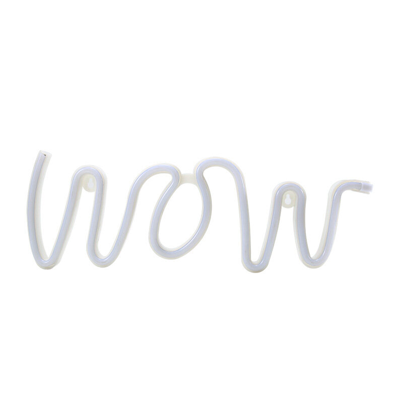 Ins Đèn Tạo Hình WOW Sáng Tạo Đèn Neon Led Đèn Tạo Không Khí Quán Bar Gắn Tường USB