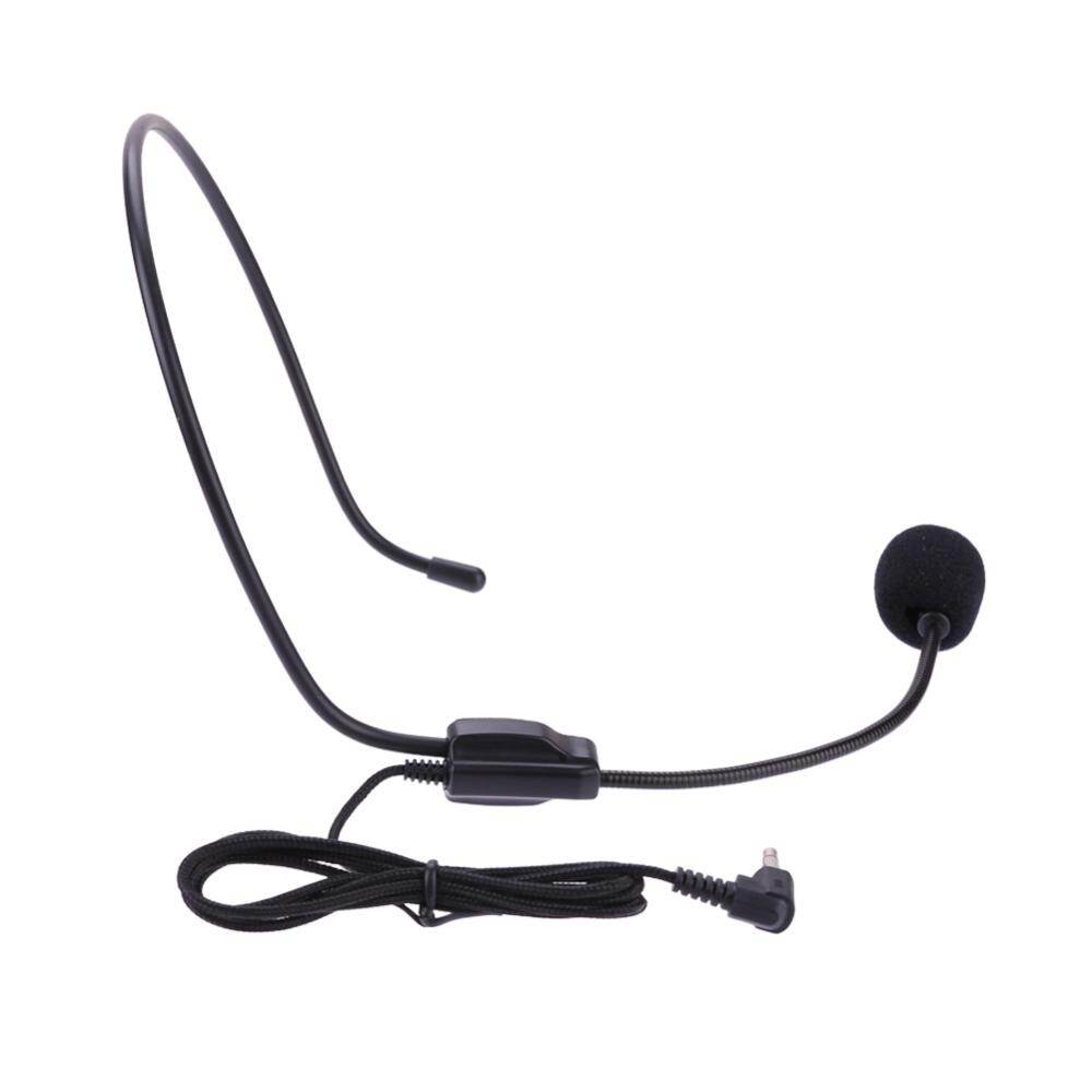 3.5mm Plug Guide Lecture Speech Headset Mic Voice Amplifiers Portable Guide Lecture Speech Microphone Lightweight Over Head for Teaching Meeting
