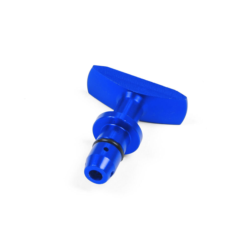 Blue Car Oil Dipstick Pull Handle Engine Oil Pullhandle Aluminum Billet Universal Automobile Replacement