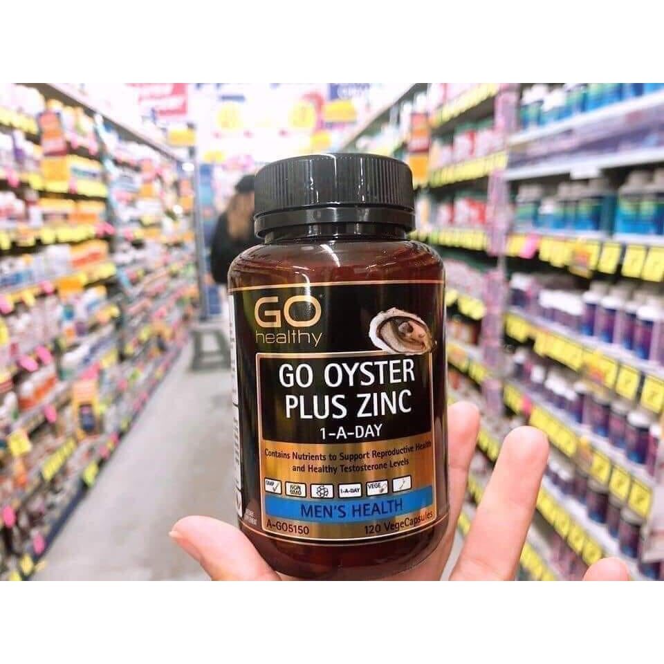 (Có video mua hàng tại Úc) Bill Úc - Tinh_chất_ hàu_GO_Healthy_Oyster_Plus_Zinc_120_viên