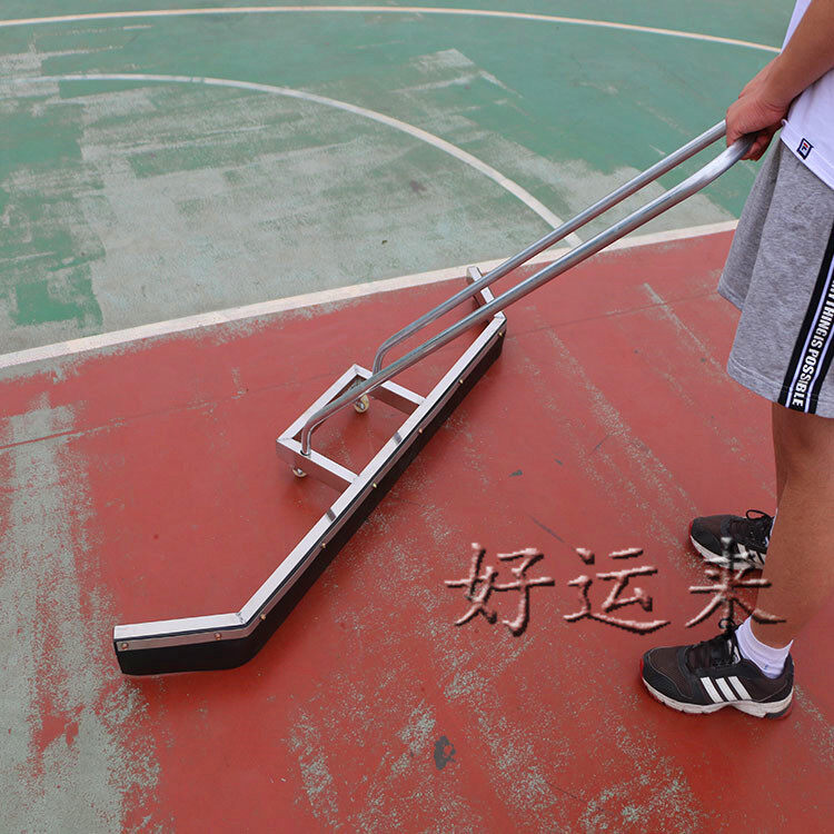 Tennis court stainless steel water pusher plastic court cleaner wiper