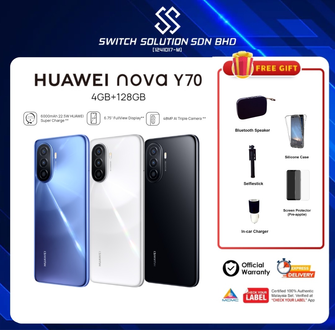 HUAWEI Nova Y70 Price In Malaysia Specs RM619 TechNave