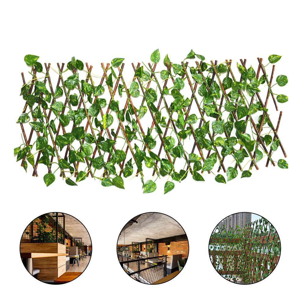 GUO Artificial Garden Plant Fence UV Protected Privacy Screen Outdoor Indoor Use Garden Fence Backyard Home Decor Greenery Walls