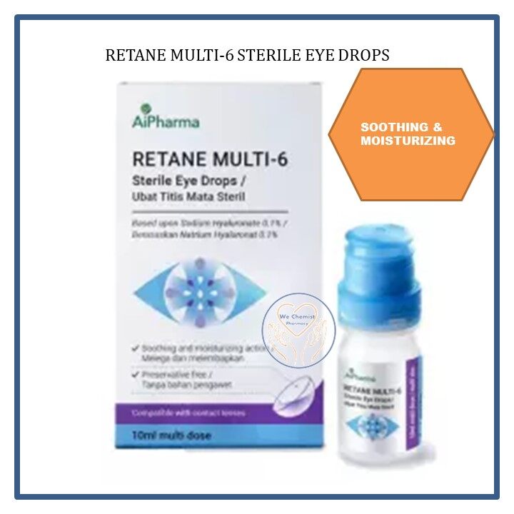 RETANE MULTI6 STERILE EYE DROPS 10ML Lazada
