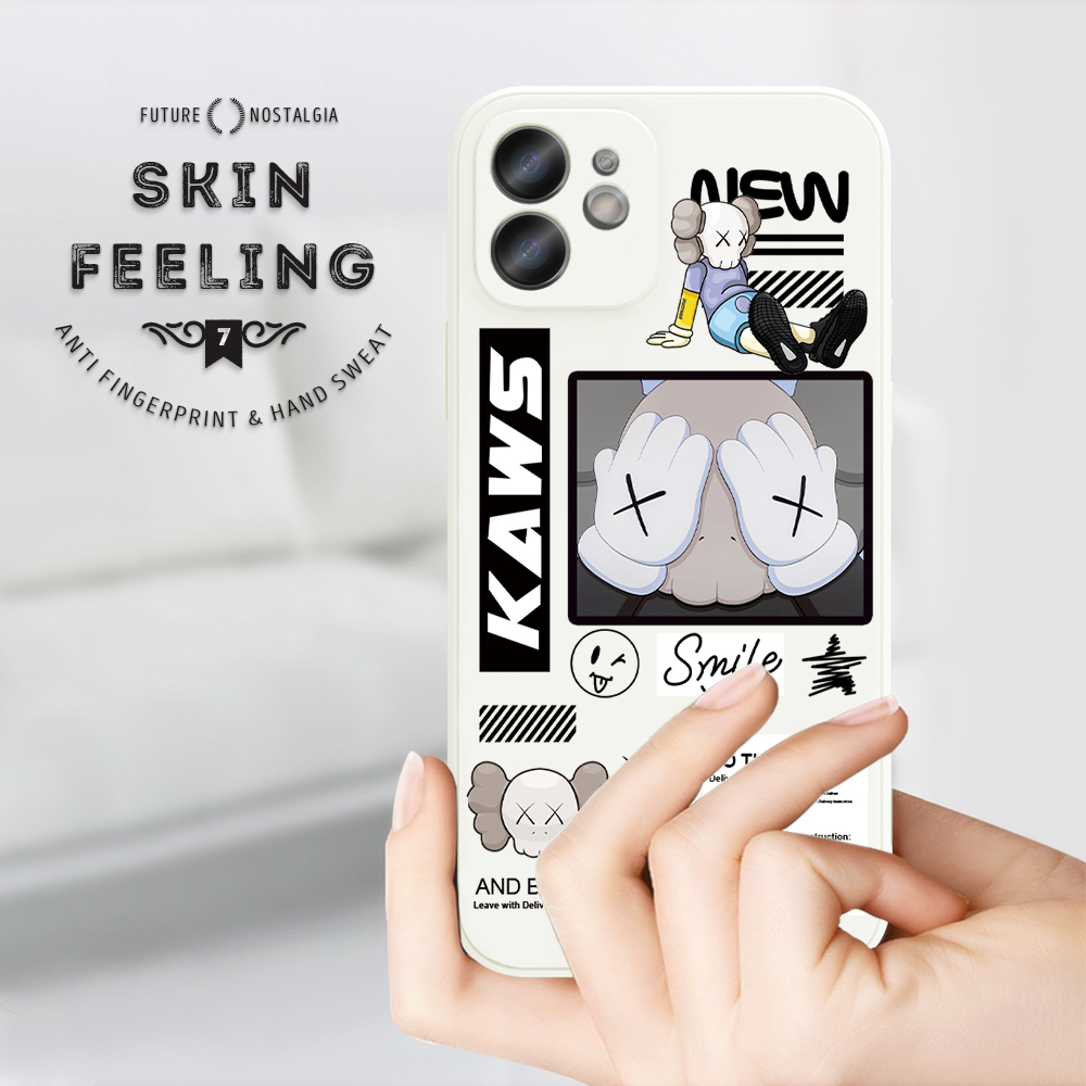 Ready Jizetin Casing For Xiaomi Poco M5s Redmi Note 11 11 Pro 4G 5G Note 11 Pro+ (5G) Note 10 4G Note 10 5G Note 10S 11S 10 Pro 9 Note 9S Fashion Design Phone Case Square Edge Pattern Silicone Casing Full Cover Camera Case
