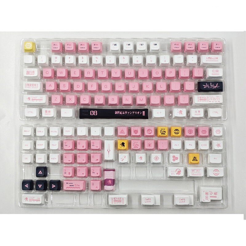 EVA Keycaps PBT Dye-sub XDA Profile Keycaps Custom mechanical keyboard ...