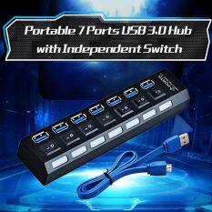 SDAYG Bộ Chuyển Đổi Kết Nối Hub USB 2.0 4 Cổng Hub USB 3.0 Màu Đen Phụ Kiện Máy Tính Bộ Chia USB