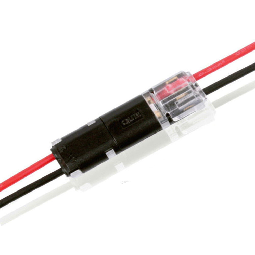 10Pcs Type H 12V Wire Cable Plug Connector Solderless Strip Terminal Connection Clamp Block Terminals for LEDs Car Auto