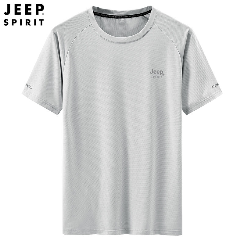 JEEP SPIRIT Men's Short Sleeve T-Shirt New Fashion Casual