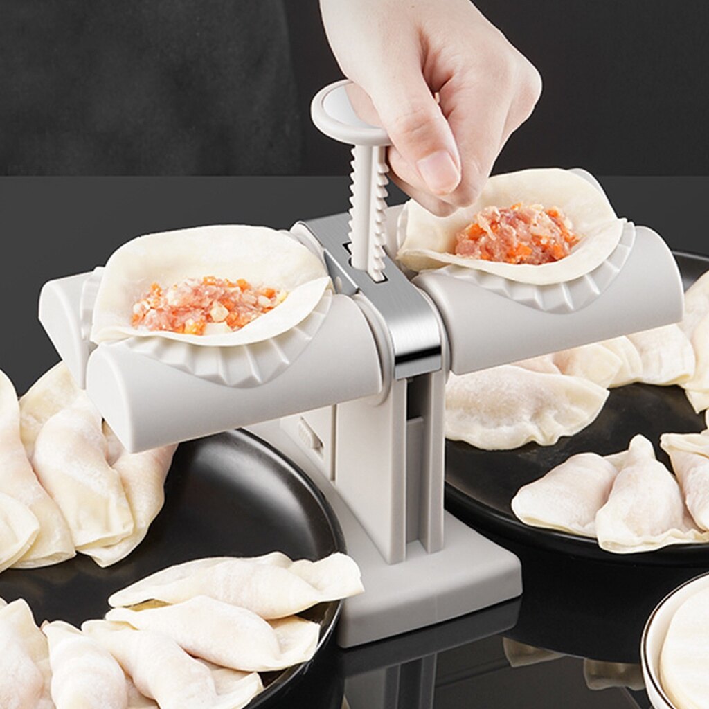 Homenhome Khuôn Nhà Bếp Gia Dụng Dụng Cụ Làm Bánh Bao Tự Động Hai Mặt Di Động