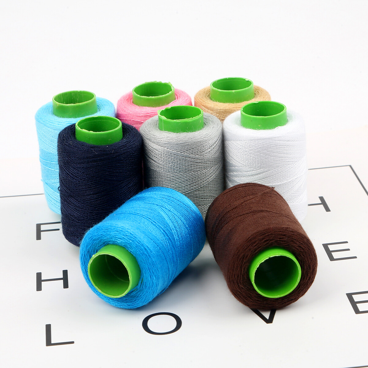 Chỉ Polyester Cầm Tay 300M 24 Màu Chỉ Thêu Máy May Phụ Kiện May Tự Làm