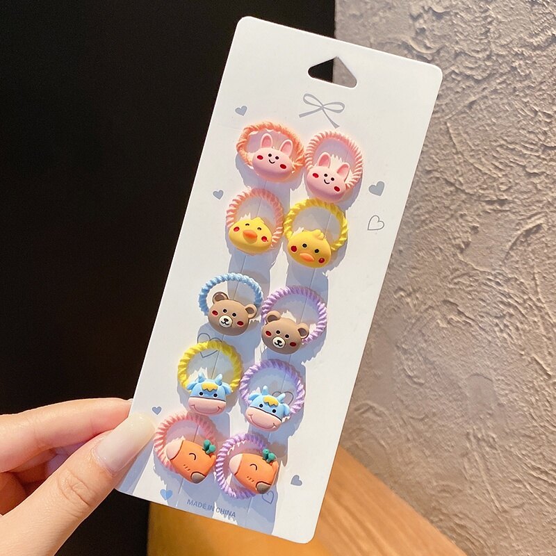 Korean Version of Children's Small Do Not Hurt Hair Band Cute Hair Rope Rubber Band Summer Head Rope Hair Accessories