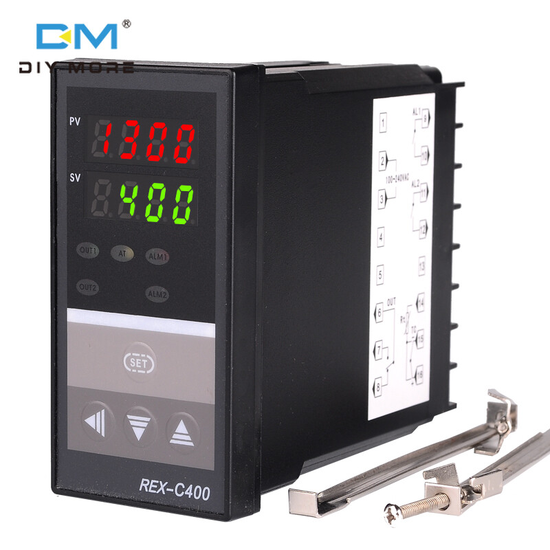 [100% original] diymore PID Digital Temperature Controller REX-C400 Universal Input Relay Output Vertical type for Automatic Packing Machine