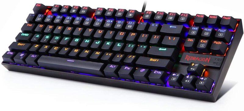 Redragon K552 RGB Mechanical Gaming Keyboard RGB LED Rainbow Backlit Wired Keyboard with Green axis for Windows Gaming PC 87 Keys Compatible with Windows 10/ 8/ 7 / vista/ xp Singapore