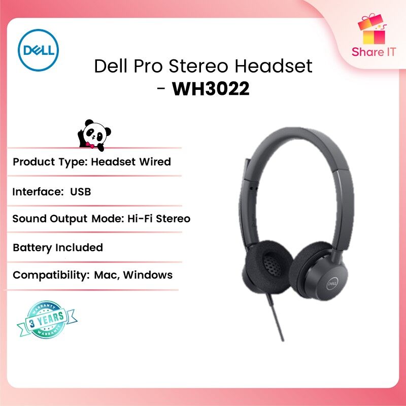 Stereo Dell Wired Headset Dell Uc350 Pro Stereo Headset Dell UC350