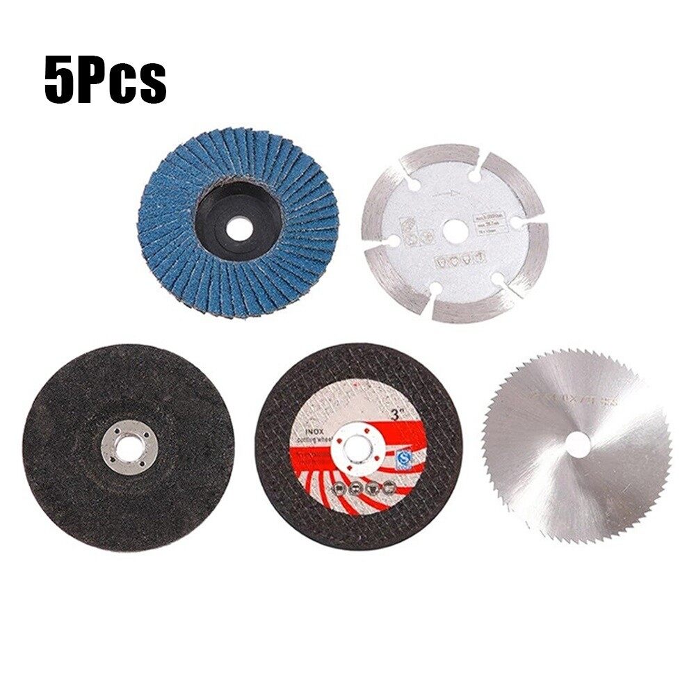 5 Pack 3 Inch Carbide Cutting Discs for Angle Grinder Metal Cutting Wheel Tool