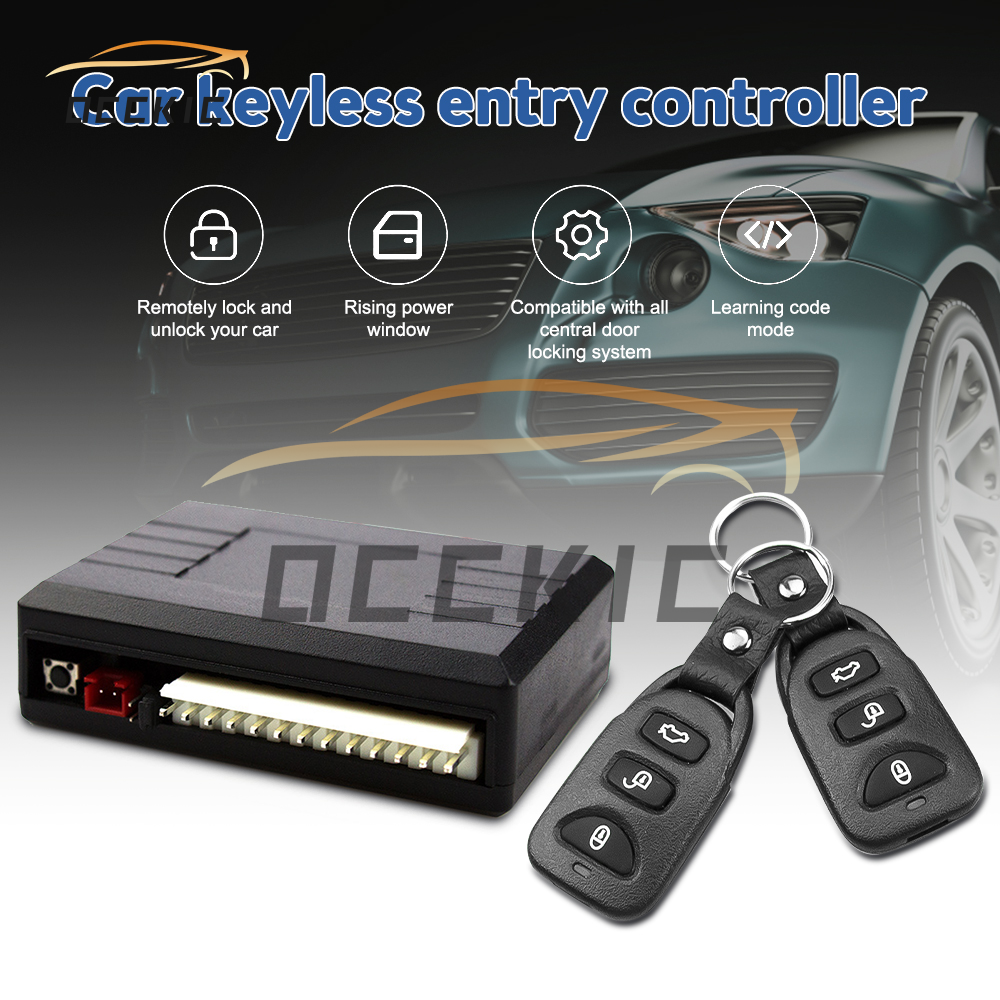 occkic Car Keyless Entry System for Central Door Lock with Remote Control Transmitter Control Central Locking Kit
