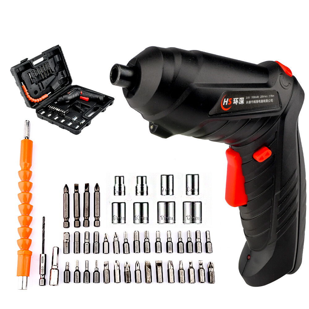 [100% Original] diymore Electric Keyless Screwdriver Keyless Collet Charging Adjustable 90° & 180° Angle Electric Screwdriver 3.6V USB Charging Cordless Rechargeable Hand Cordless Utility Drill Power Supply Power Tools