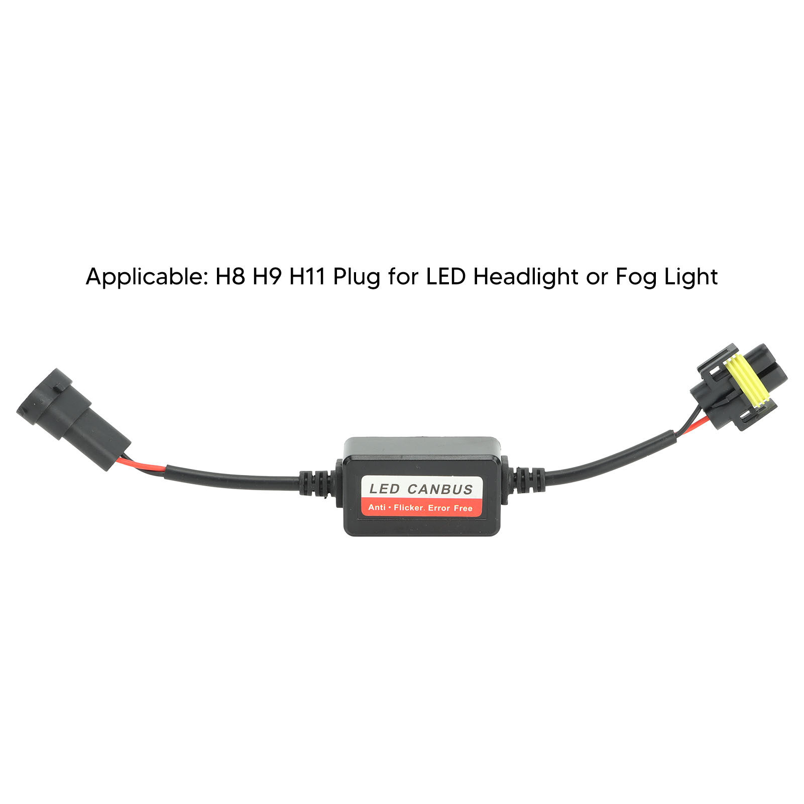 H8 H9 H11 LED Canbus Decoder Anti Flickering Resistor Decoder 2Pcs for Fog Light