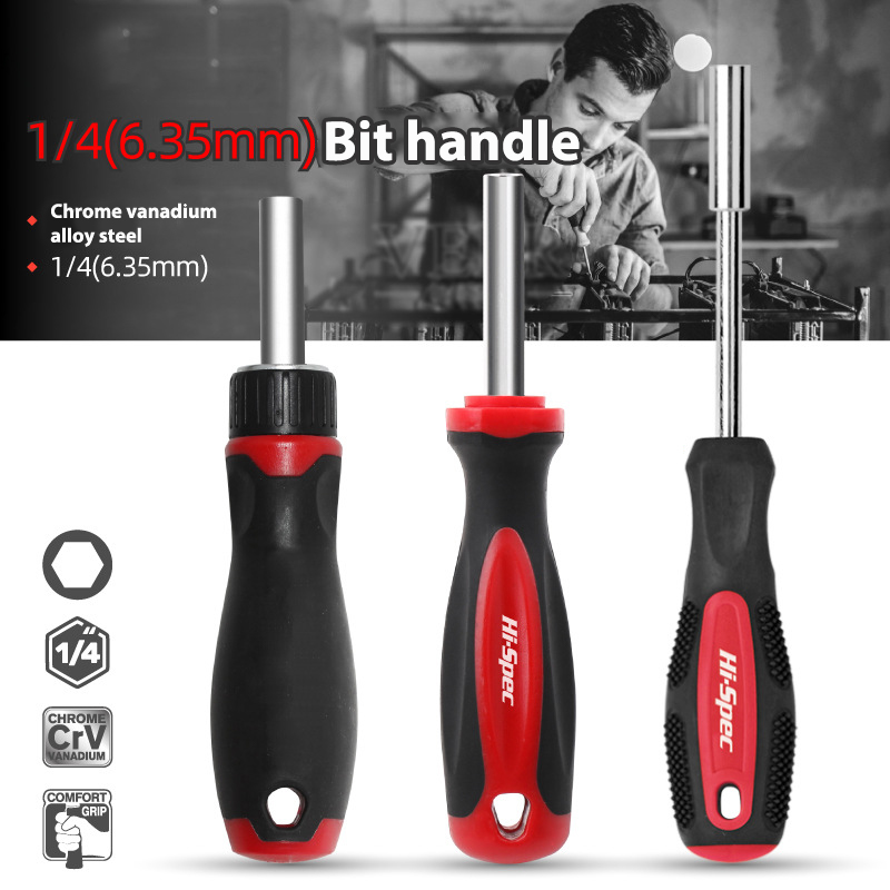 [Buy 4 get 4%]1/4 (6.35mm) Ratchet Screwdriver Bit Holder Handle ...