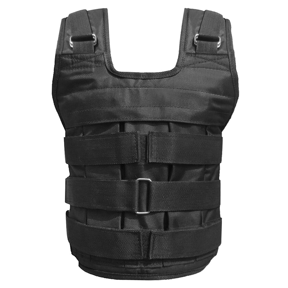 Max Loading 50kg Adjustable Weighted Vest Weight Jacket Oxford Exercise Weight Loading Cloth Strength Training (Empty)