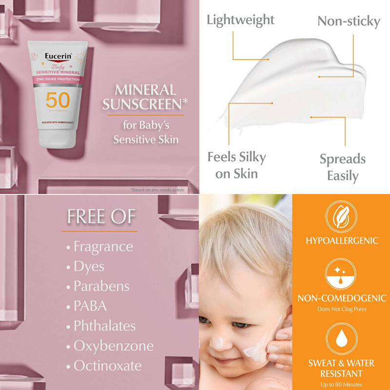 Eucerin Sun Sensitive Mineral Sunscreen Lotion SPF 50 l SP 30 l