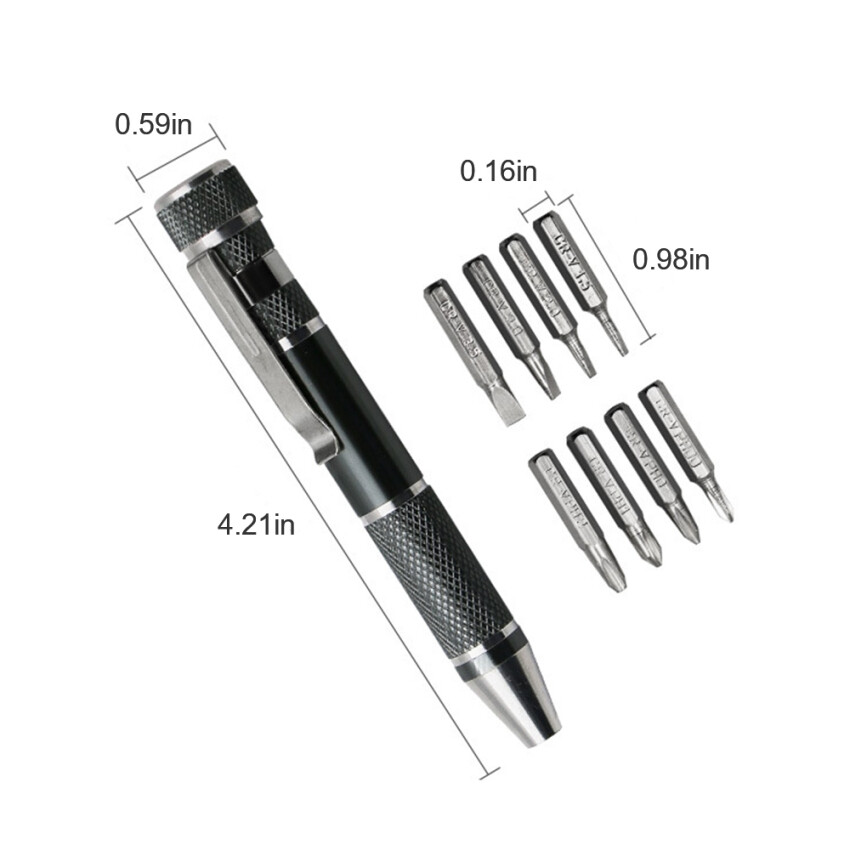 8 In 1 Screwdriver Pen Screwdriver With Magnetic Screwdriver