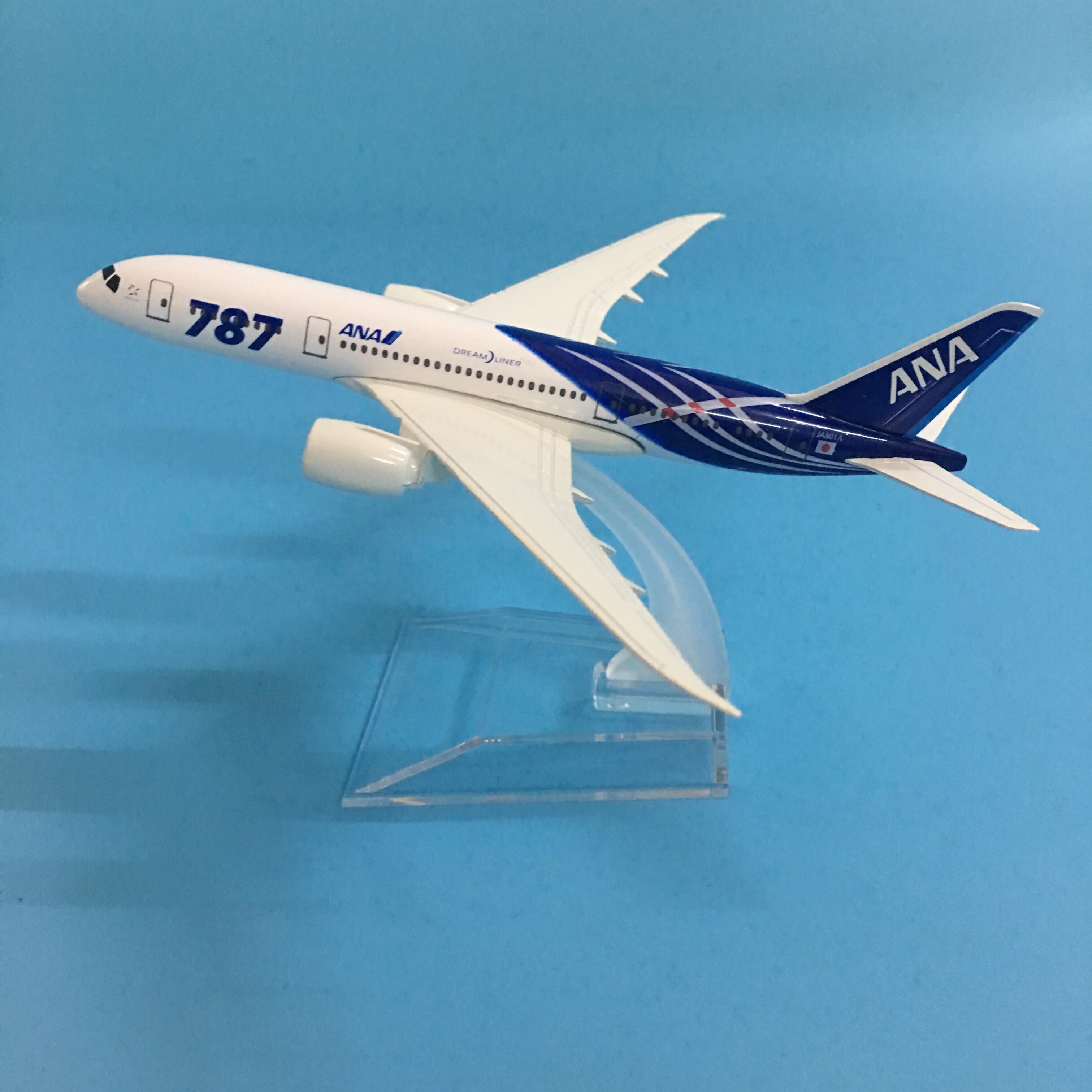 Collectible 1:400 Boeing 787 Alloy Aircraft Model Airplane Toys Gifts For Kids